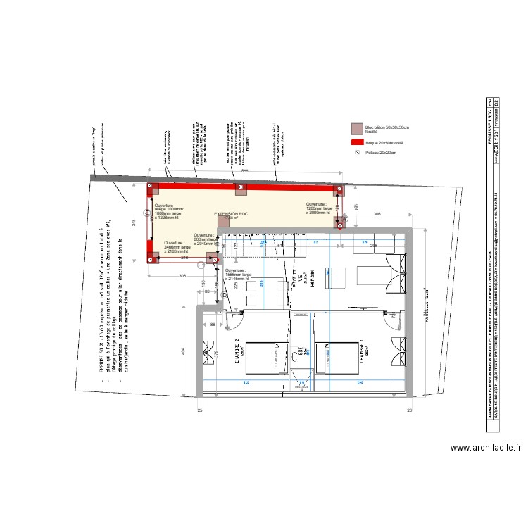 PLAN EXE MACON AJANA RDC. Plan de 1 pièce et 18 m2