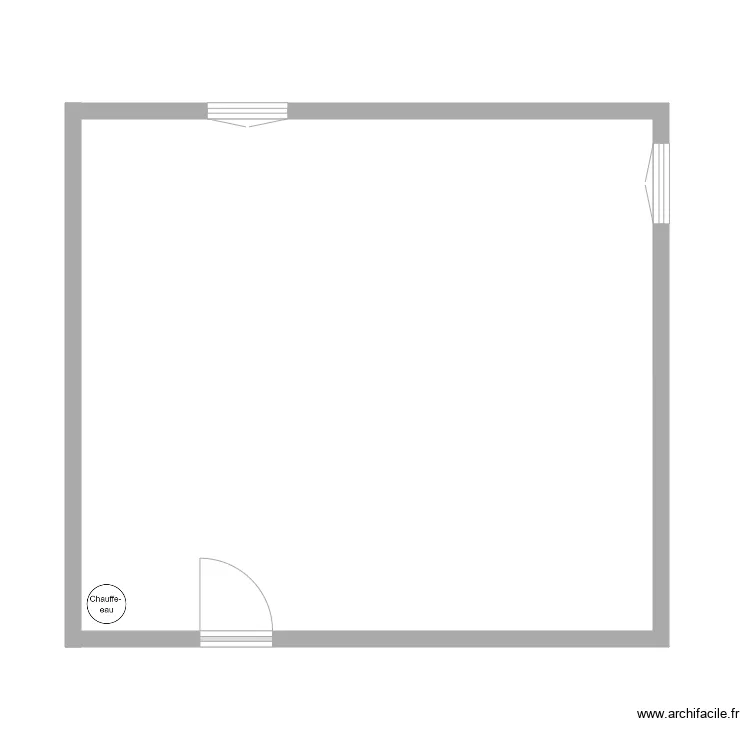 Murs Ext&egrave;rieurs. Plan de 