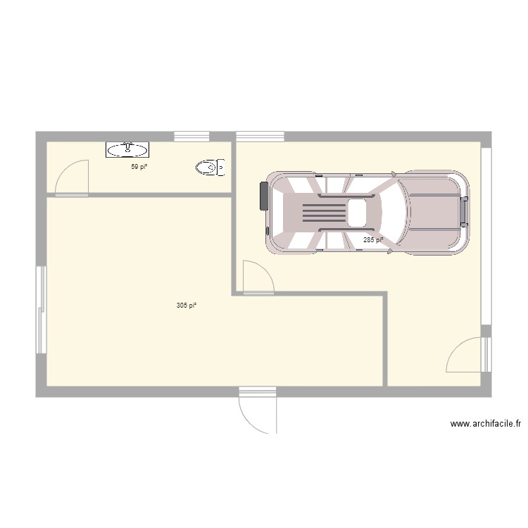 Plan Garage 4. Plan de 0 pièce et 0 m2