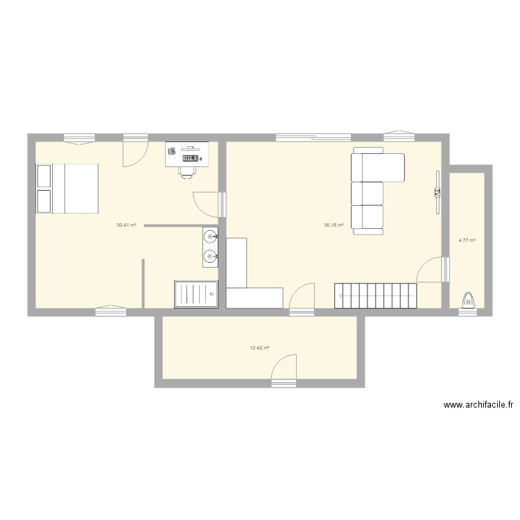 plan Maison Brosseau. Plan de 0 pièce et 0 m2