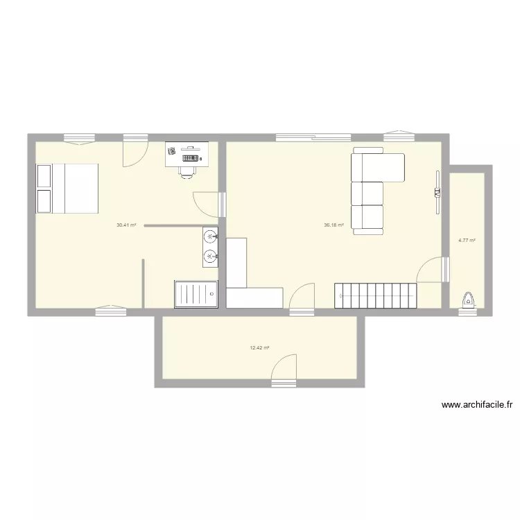 plan Maison Brosseau. Plan de 