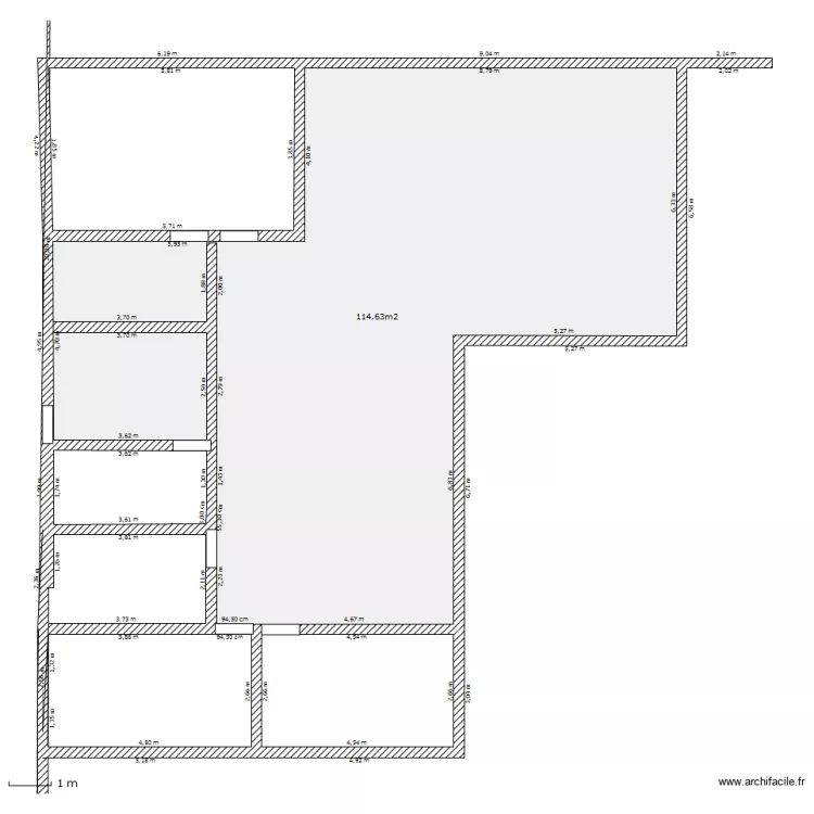 maison 1 . Plan de 