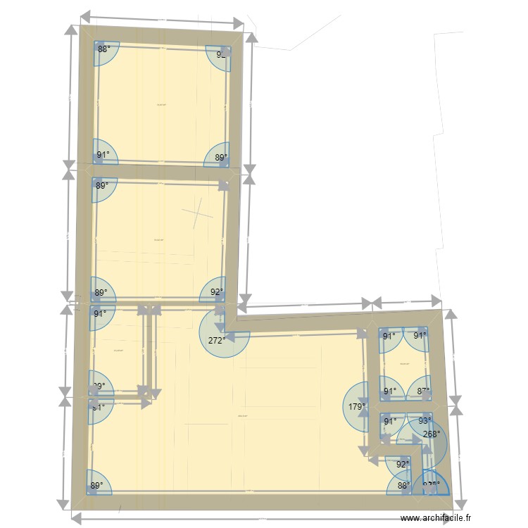 cvt 1704. Plan de 6 pièces et 403 m2