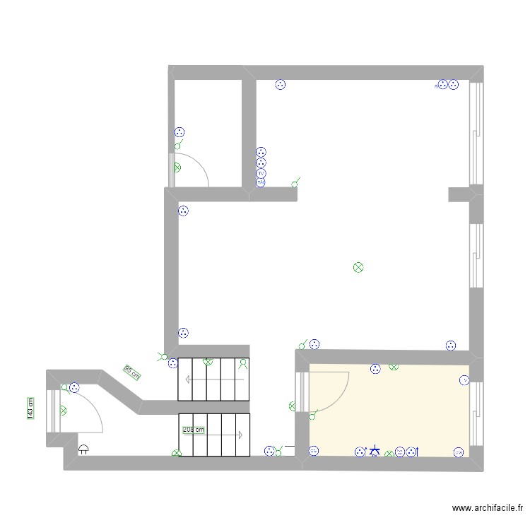 RDC HAUT ELEC. Plan de 0 pièce et 0 m2