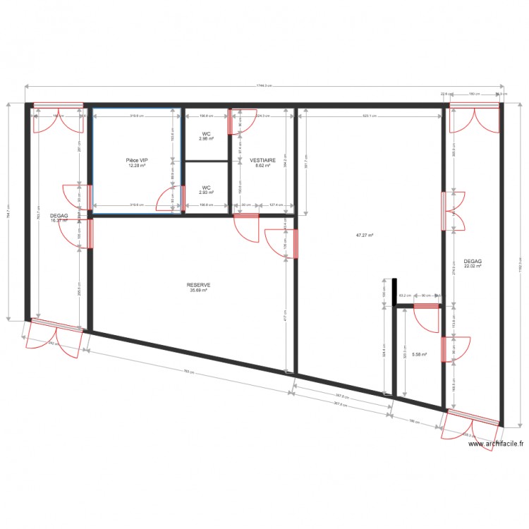 MILLENIUM  ARRIERE SALLE  V1 25 01 18. Plan de 0 pièce et 0 m2