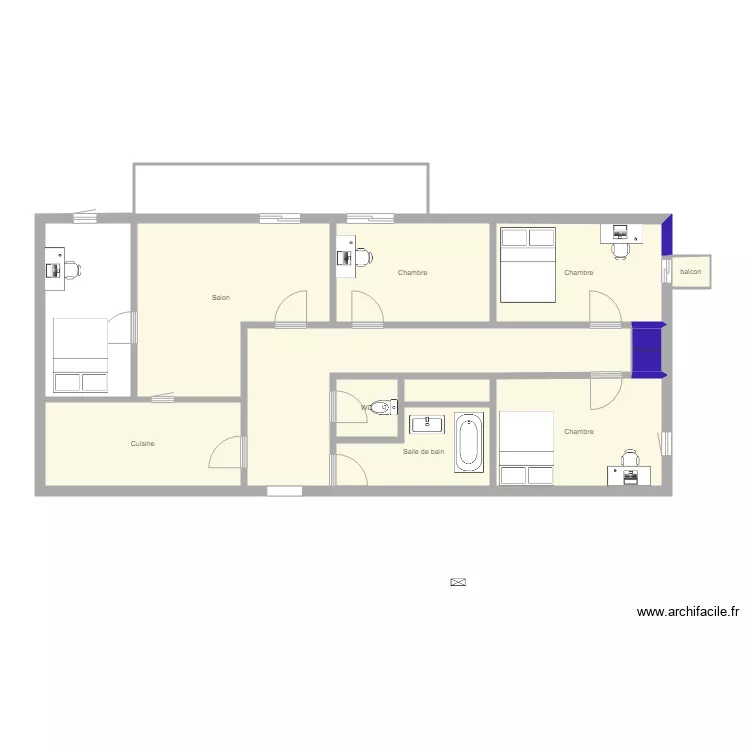 T5 Tonnelle. Plan de T5 Tonnelle. Plan de