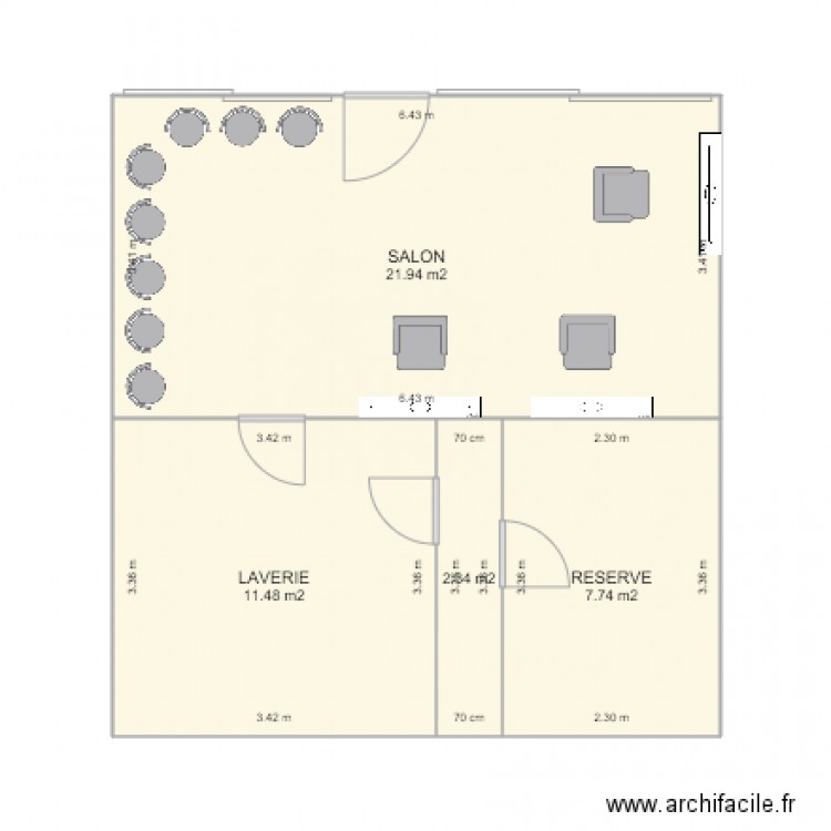 SALON MOUNIR. Plan de 0 pièce et 0 m2