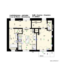 Plan Reims Cuisine SdB Chambre