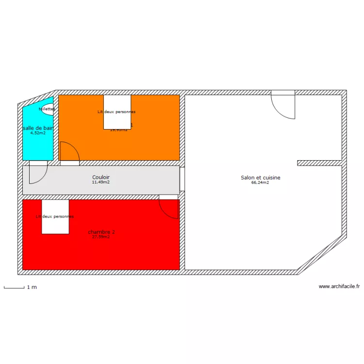 Maison simple 1. Plan de Maison simple 1. Plan de