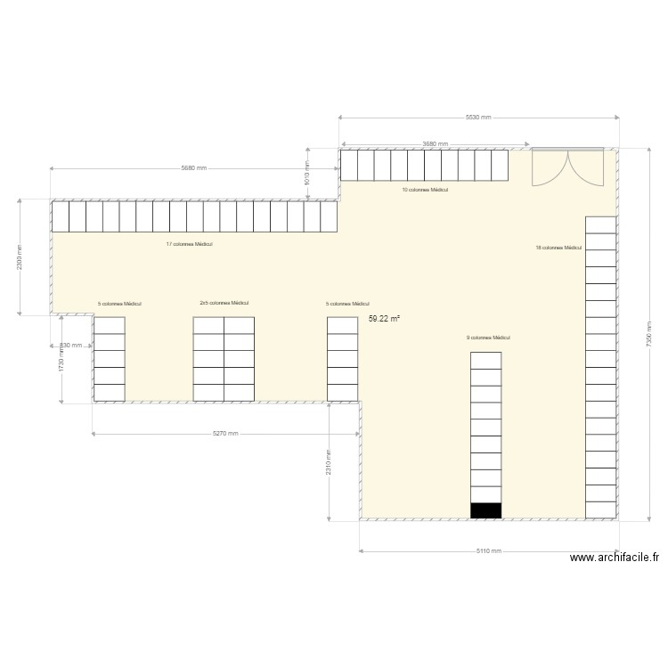 Clinique Kennedy V1. Plan de 0 pièce et 0 m2