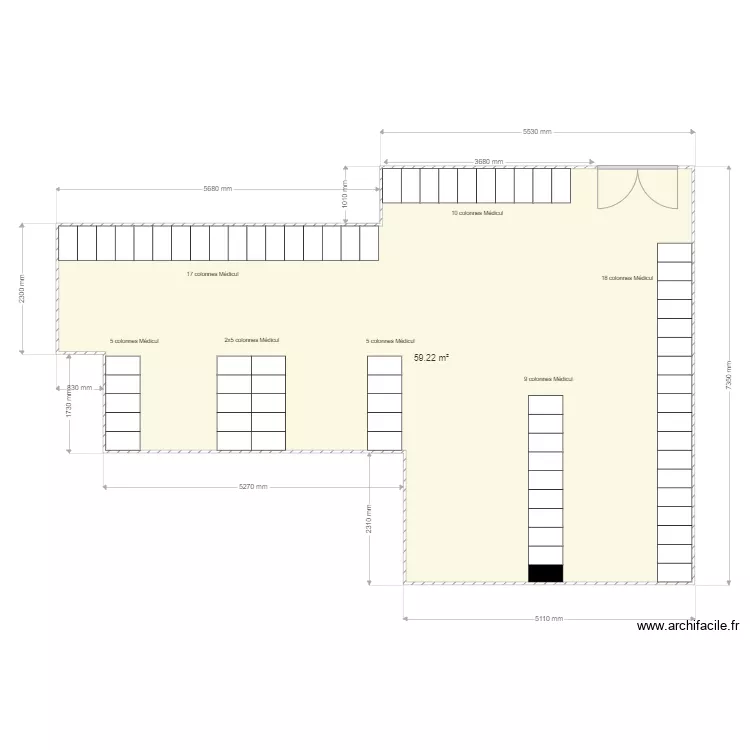 Clinique Kennedy V1. Plan de 