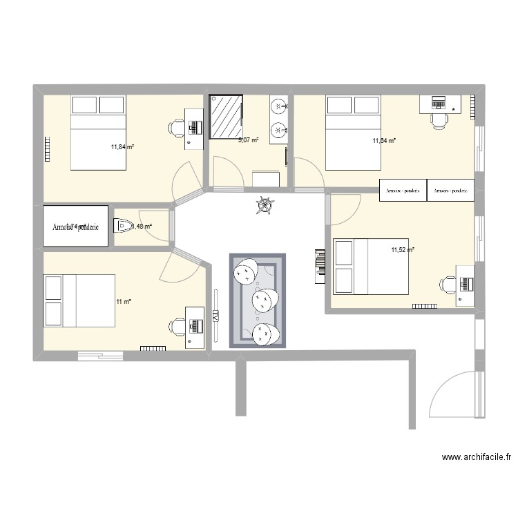 esquisse 2. Plan de 0 pièce et 0 m2
