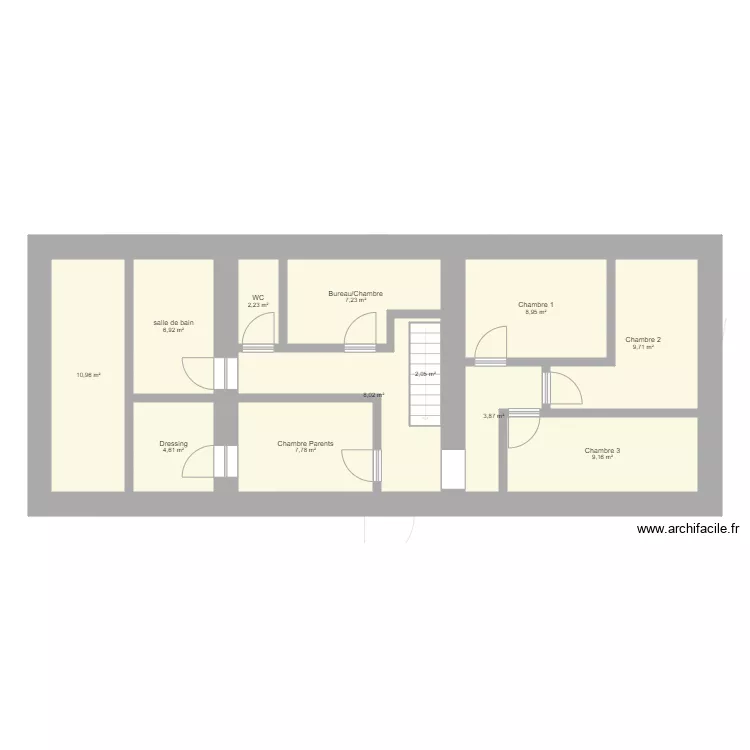 Chevanceaux RDC. Plan de 