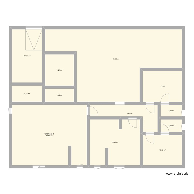 Maison perso. Plan de 12 pièces et 191 m2