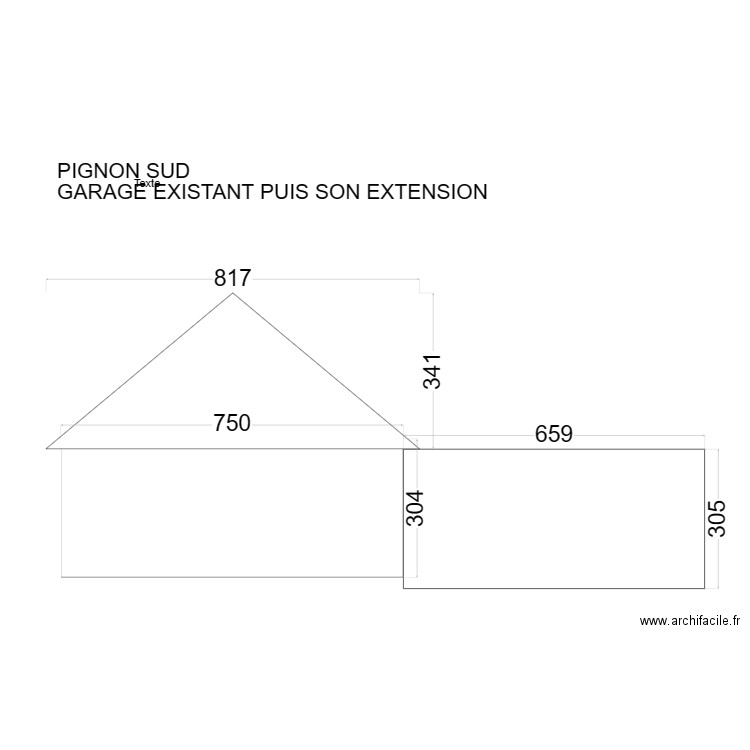 PIGNON SUD 30. Plan de 0 pièce et 0 m2