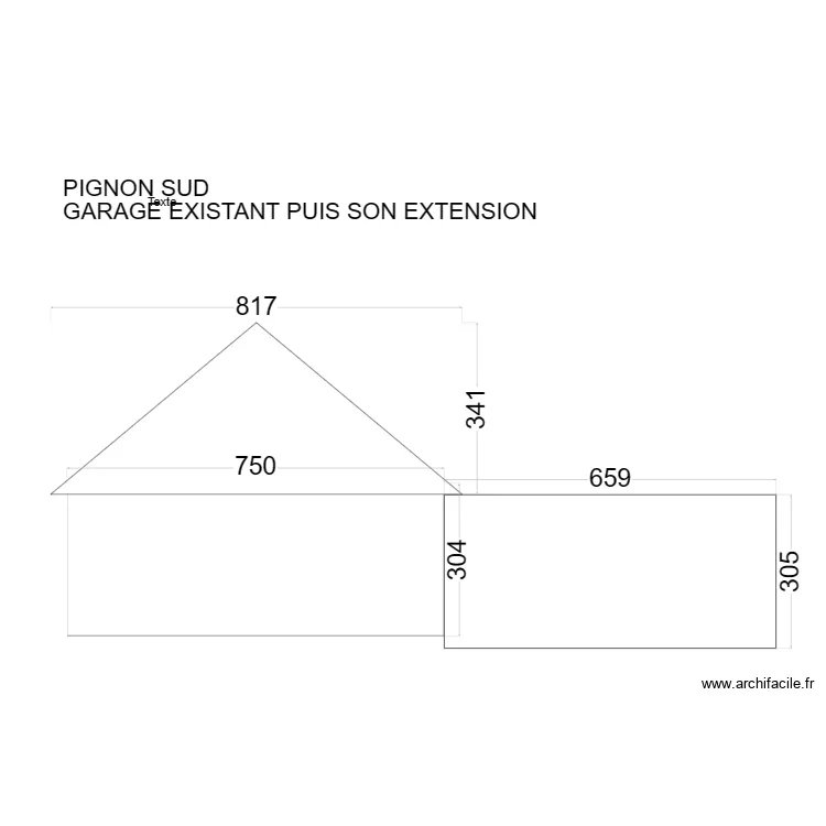 PIGNON SUD 30. Plan de PIGNON SUD 30. Plan de