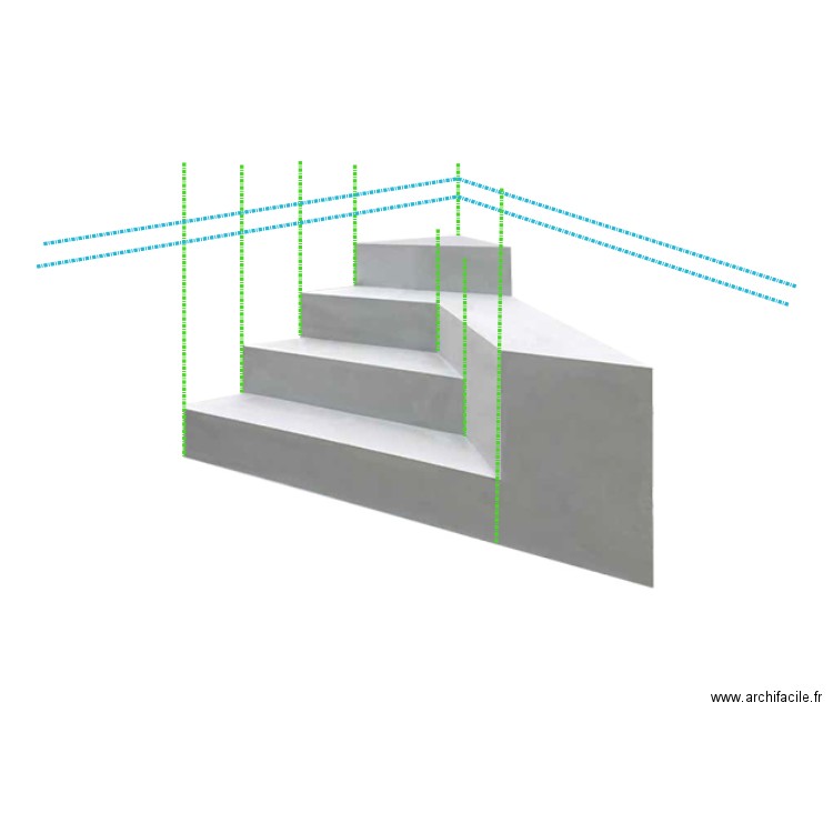 escalier V2. Plan de 0 pièce et 0 m2