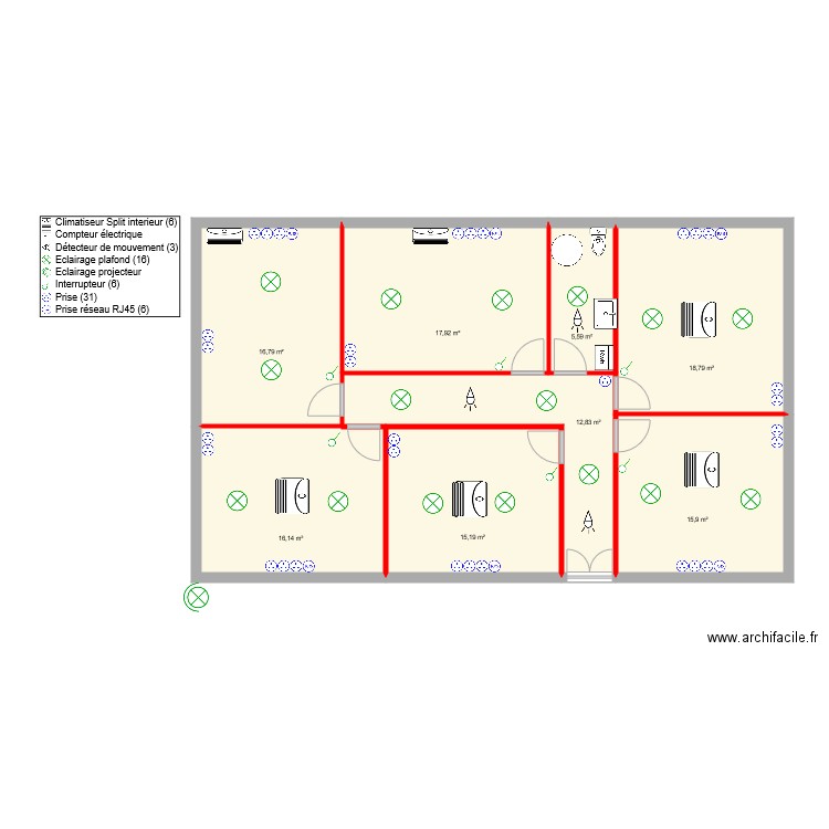 Ancien bureau V4. Plan de 0 pièce et 0 m2