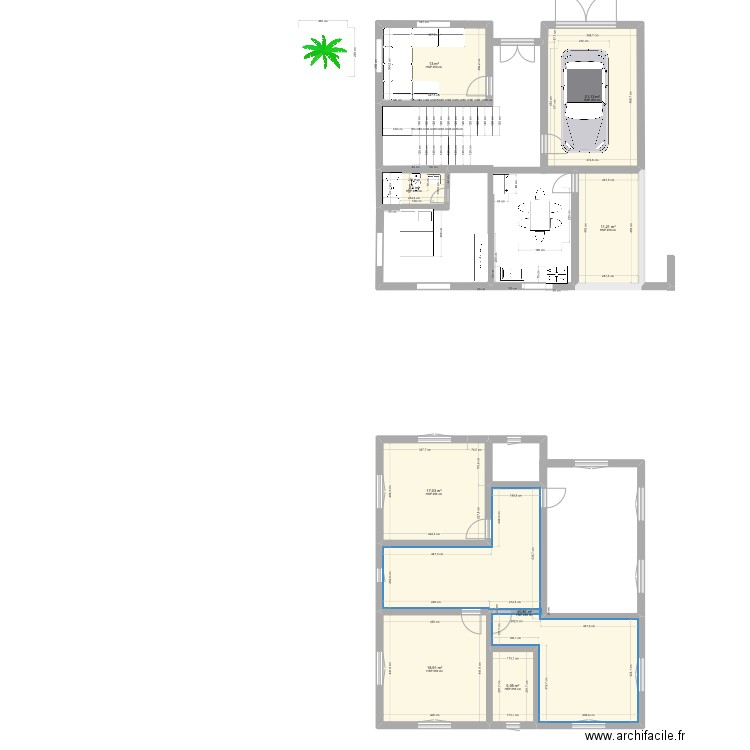 Maison Ali. Plan de 0 pièce et 0 m2