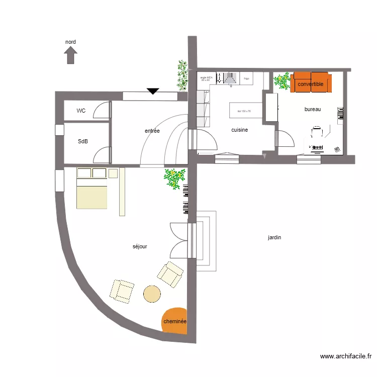 habitation Isa. Plan de 