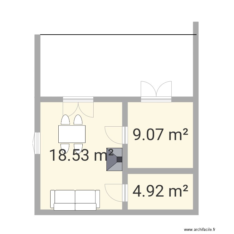 Ile yeu 35 m2. Plan de 0 pièce et 0 m2