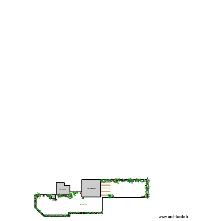 Plan existant Havet. Plan de 4 pièces et 159 m2