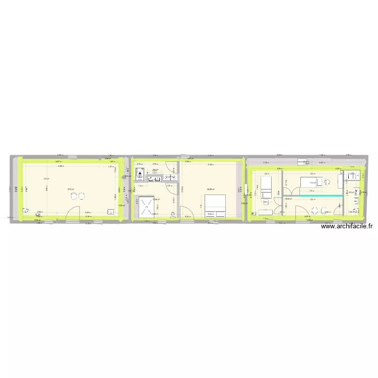 plan pr&eacute;cis en bas. Plan de 