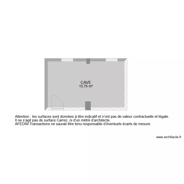 BI 6375 CAVE. Plan de 
