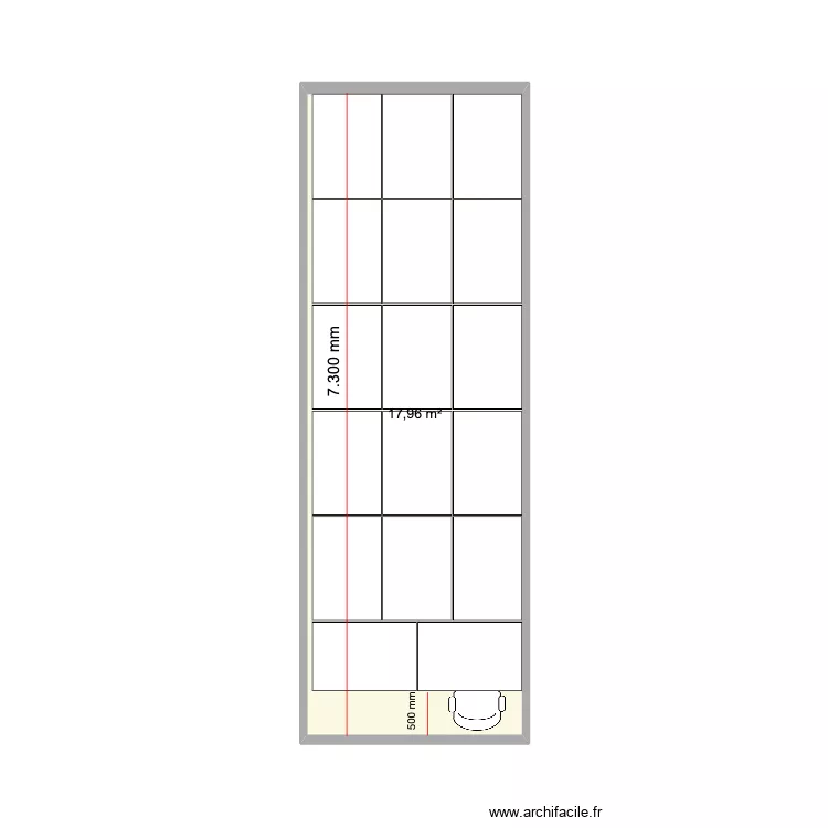 BAL 17 palettes. Plan de 