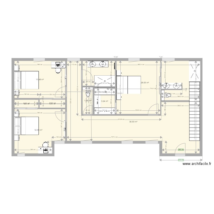 rdc garbit. Plan de 0 pièce et 0 m2