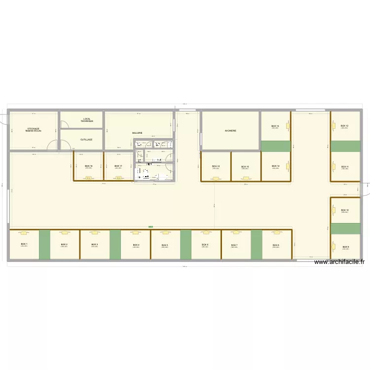 4BLZ(8) + bureau. Plan de 4BLZ(8) + bureau. Plan de