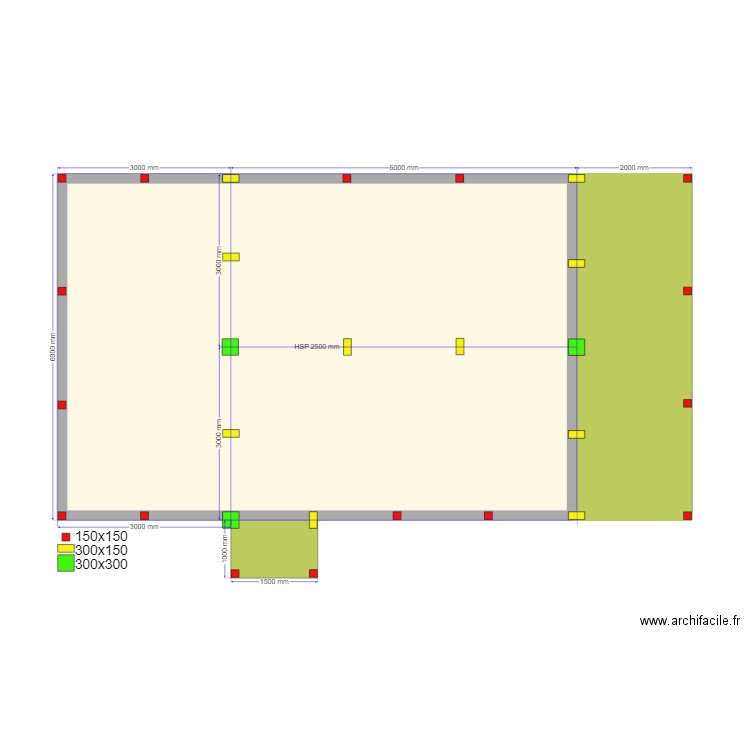 Екатерина Сваи. Plan de 3 pièces et 61 m2