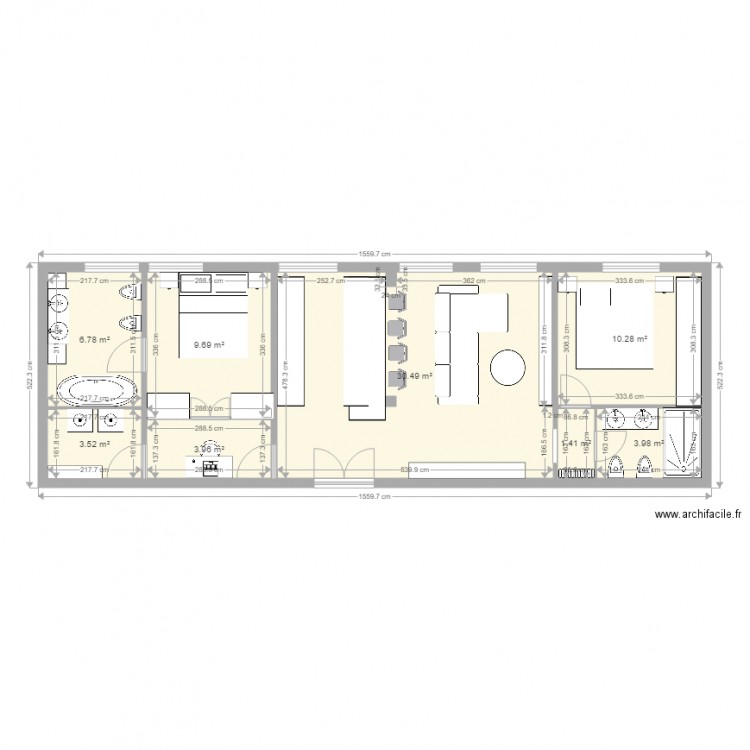 shabby . Plan de 0 pièce et 0 m2