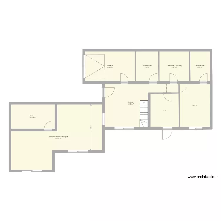 Villa CH Saint C&eacute;zaire sur Siagne. Plan de 