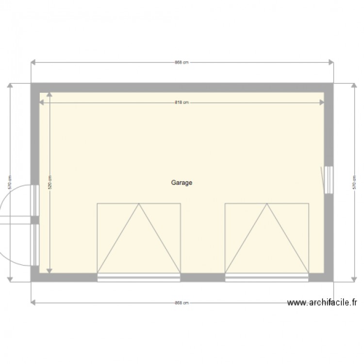 garage avant. Plan de 0 pièce et 0 m2