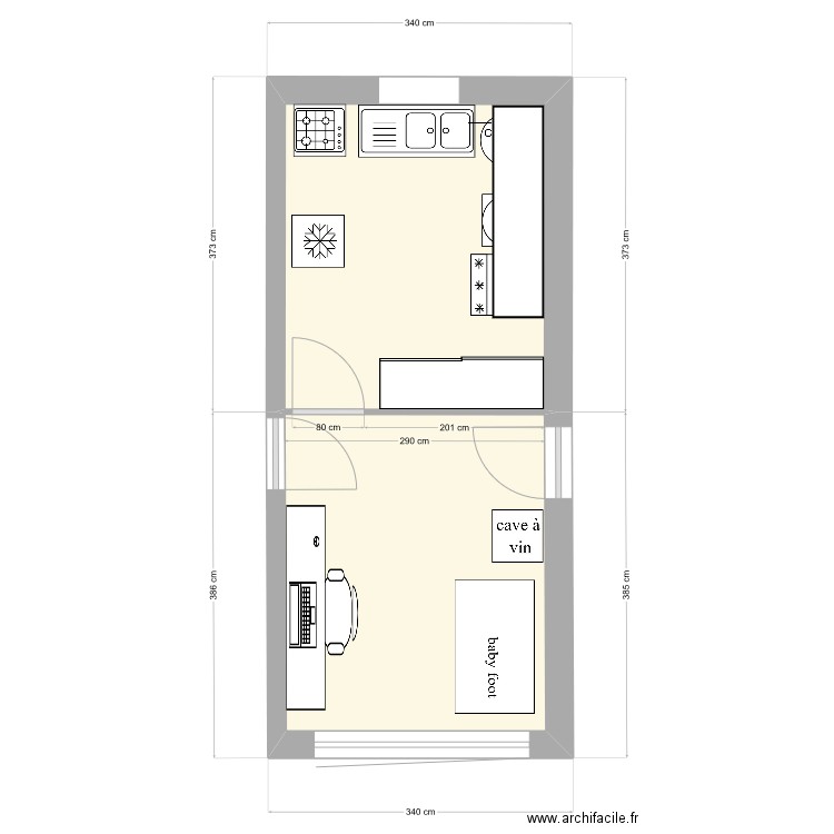 Aménagment garage et buanderie. Plan de 0 pièce et 0 m2