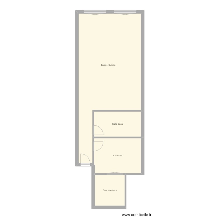 App 2ème Etage des Halles sbg. Plan de 0 pièce et 0 m2