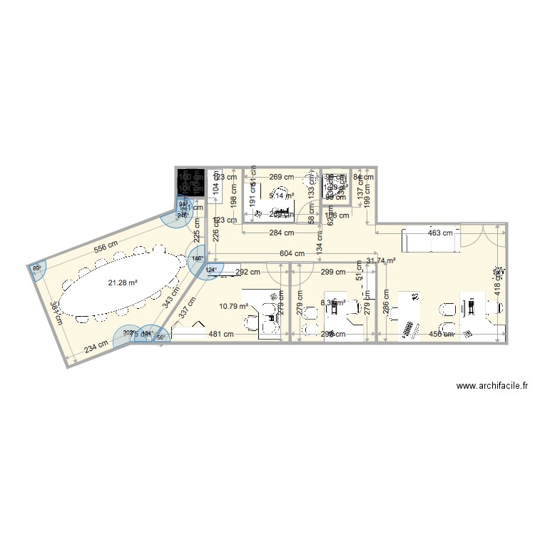 bureau montevrain 3. Plan de 0 pièce et 0 m2