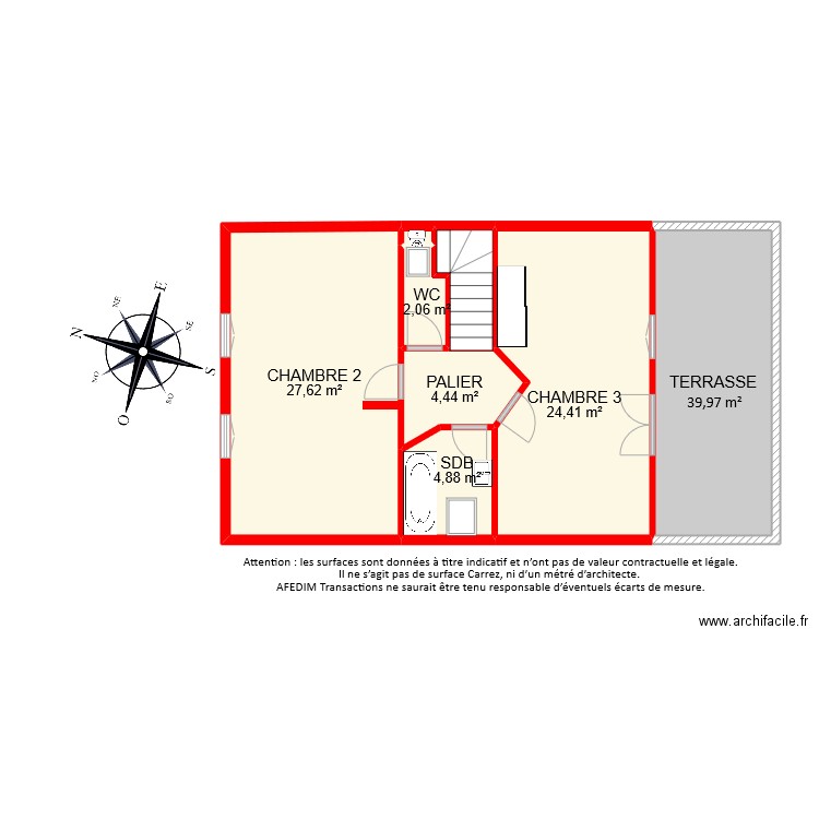BI9796 ETAGE. Plan de 0 pièce et 0 m2