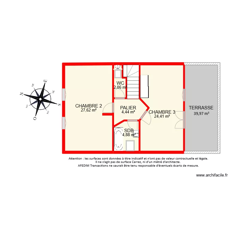 BI9796 ETAGE. Plan de 