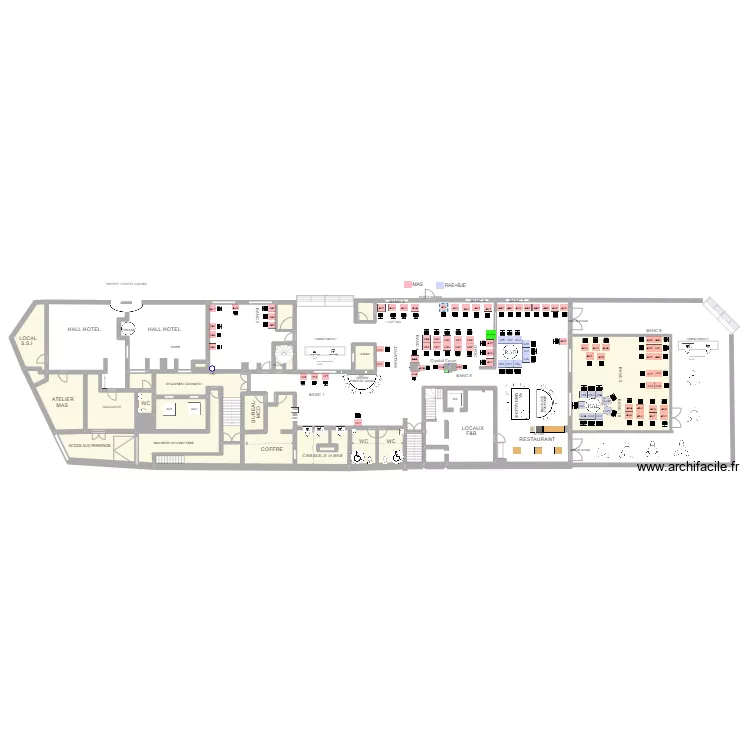 Plan de salle RDC au 6 Septembre 2022. Plan de 