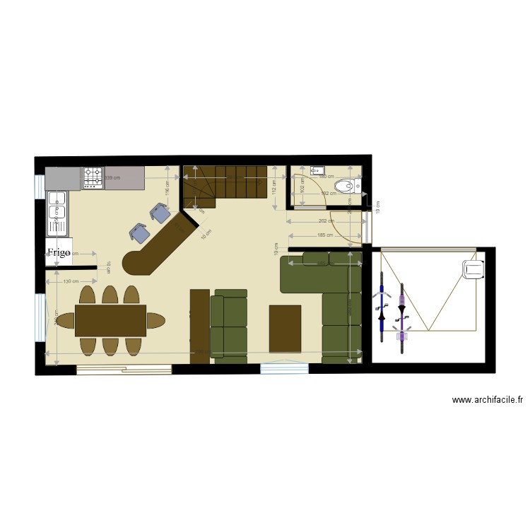 Maison RDC. Plan de 0 pièce et 0 m2