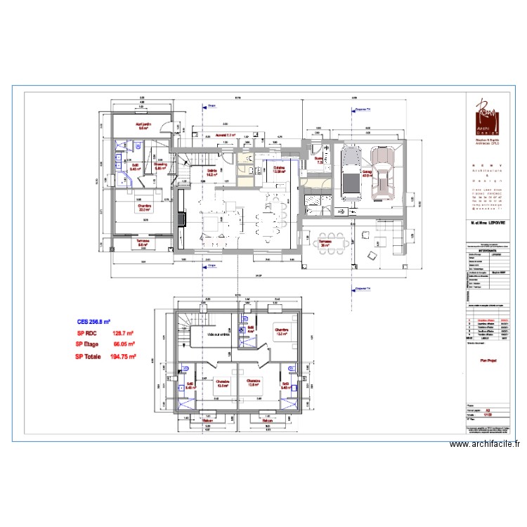 cuisine  nouvelle config4. Plan de 4 pièces et 7 m2