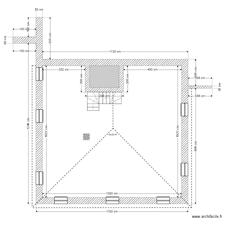 SCI DU MOULIN GRENIER. Plan de 3 pièces et 108 m2