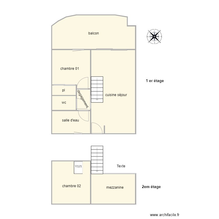 titre. Plan de 0 pièce et 0 m2