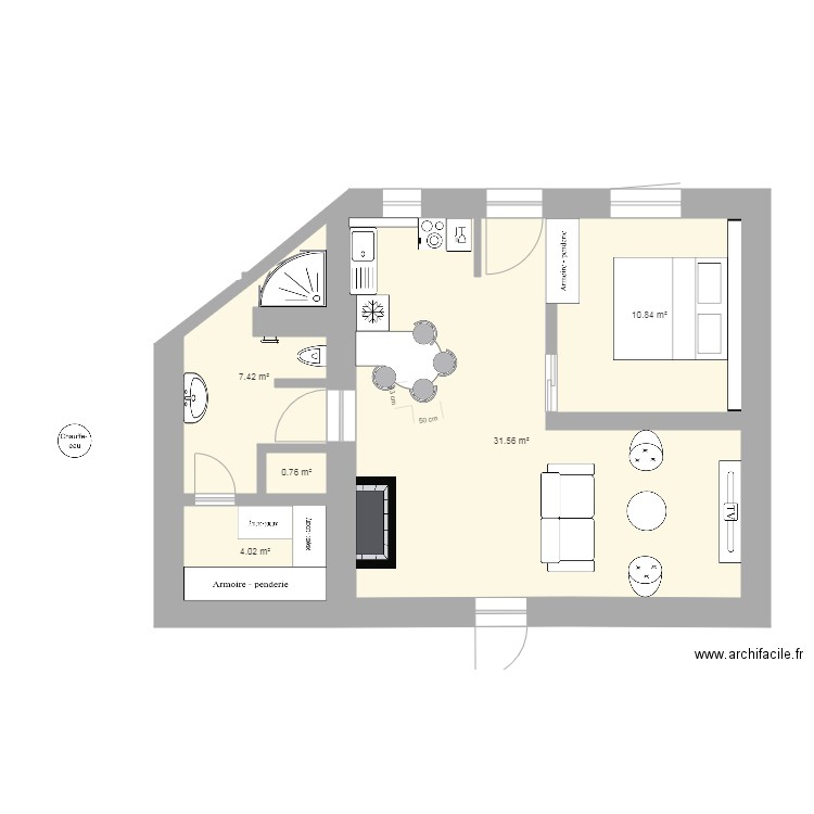 plan Katy 2 Hammam. Plan de 0 pièce et 0 m2