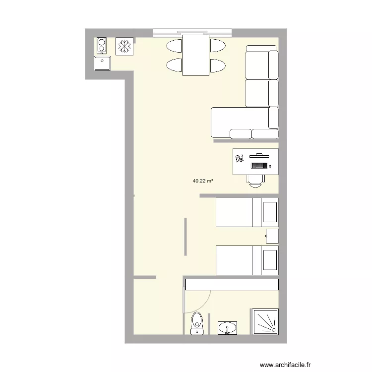 APPARTEMENT 2. Plan de APPARTEMENT 2. Plan de