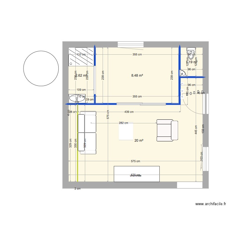 salon et sdb bis wc à part 4. Plan de 0 pièce et 0 m2