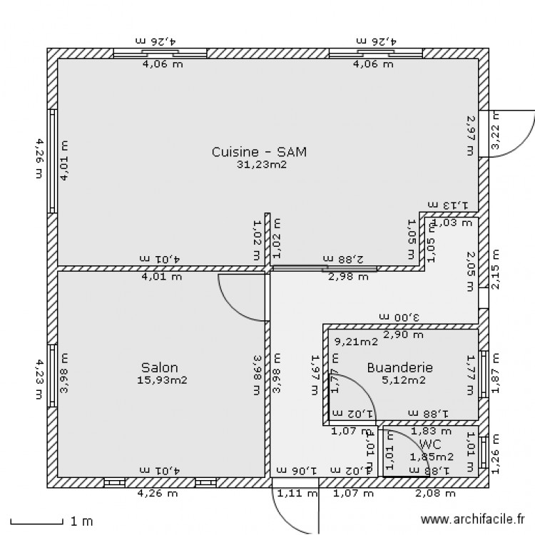 BJP RDC 2. Plan de 0 pièce et 0 m2