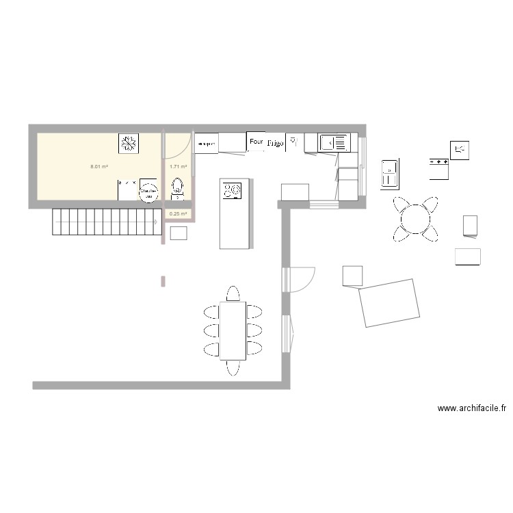 cuisine v2. Plan de 0 pièce et 0 m2